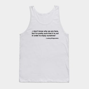 Wittgenstein Quote Tank Top